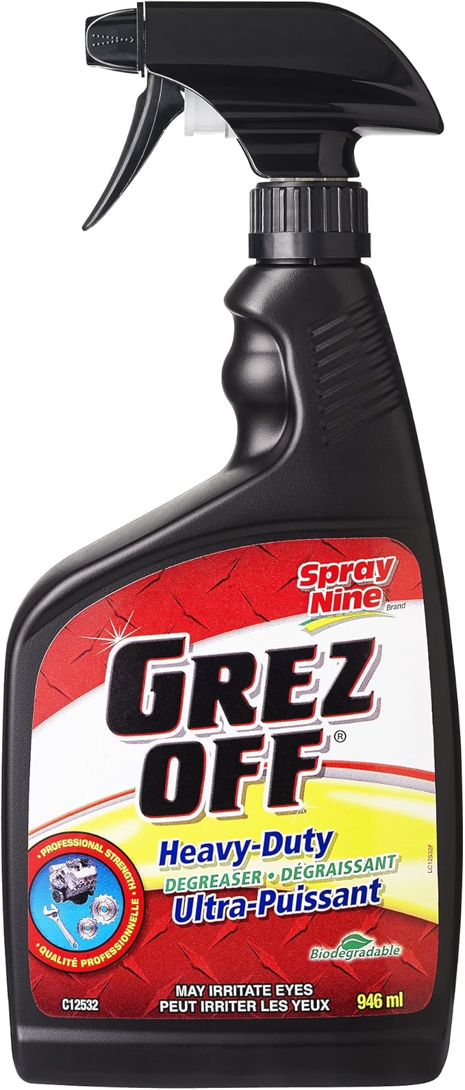 Spray Nine C12532 GrezOff Heavy Duty Cleaner, 946mL, Automotive Care Amazon Canada