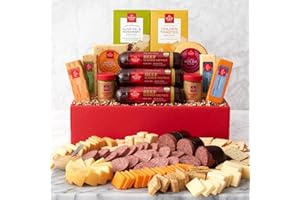 ORGANIC STORES Hickory Farms Charcuterie Meat and Cheese Gift | Gourmet Food Gift Basket Perfect For Holiday, Birthday, Sympathy, Congratulations Gifts, Retirement, Thank You, and Business Gifts
