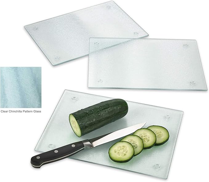 Tempered Glass Cutting Board Long Lasting Clear Glass Scratch