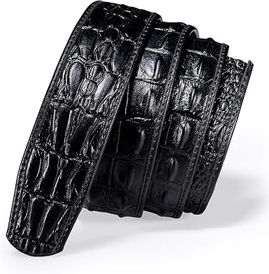 black leather belt no buckle