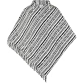 virblatt - Poncho Men | 100% Cotton | Mexican Poncho Men Baja Hoodie |Big Hood| Winter Pancho Warm Hooded Poncho Cape