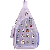 ZAROXOXS Mens Womens Oxford Ita Bag Pin Display Chest Pack Single Shoulder Bag Sport Backpack Packs Hiking Daypack