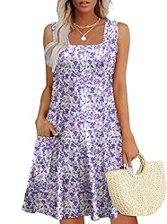 OFEEFAN Purple Dress for Woman Summer 2025