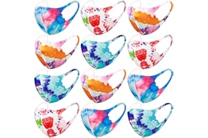 CBC CROWN 12 Pack Unisex Children Dust Protection, Breathable, Washable and Reusable Face Masks, Boys & Girls (12 PACK, SET XIII)