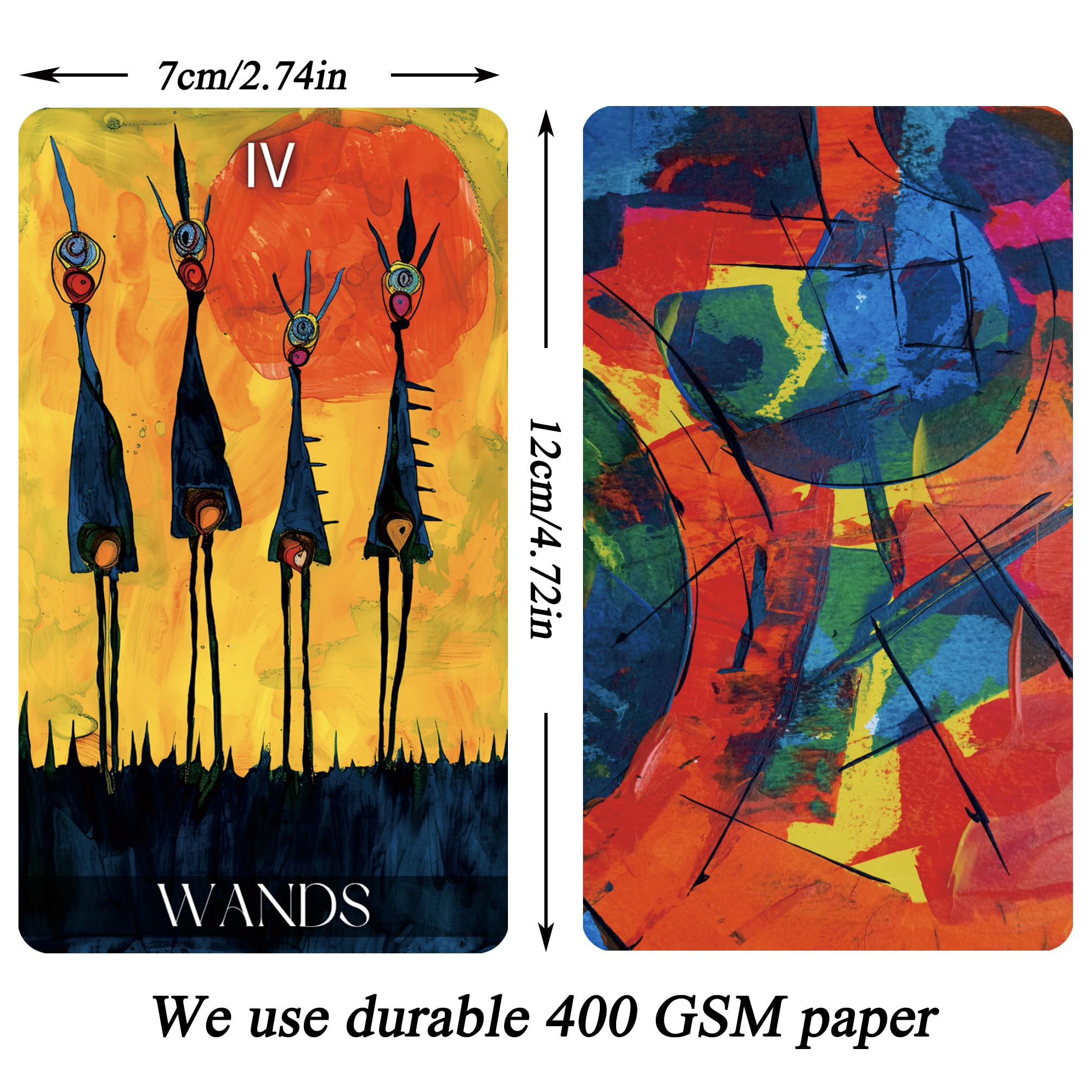 Graffiti Tarot Deck, Unique Tarot Cards for Beginners, Fortune Telling Cards