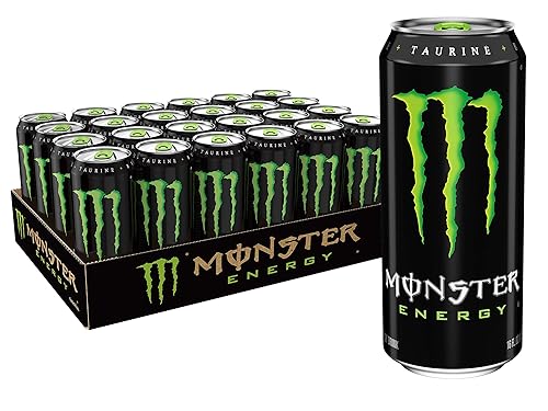 Monster Energy Drink, Green, Original, 16 Ounce (Pack of 24)