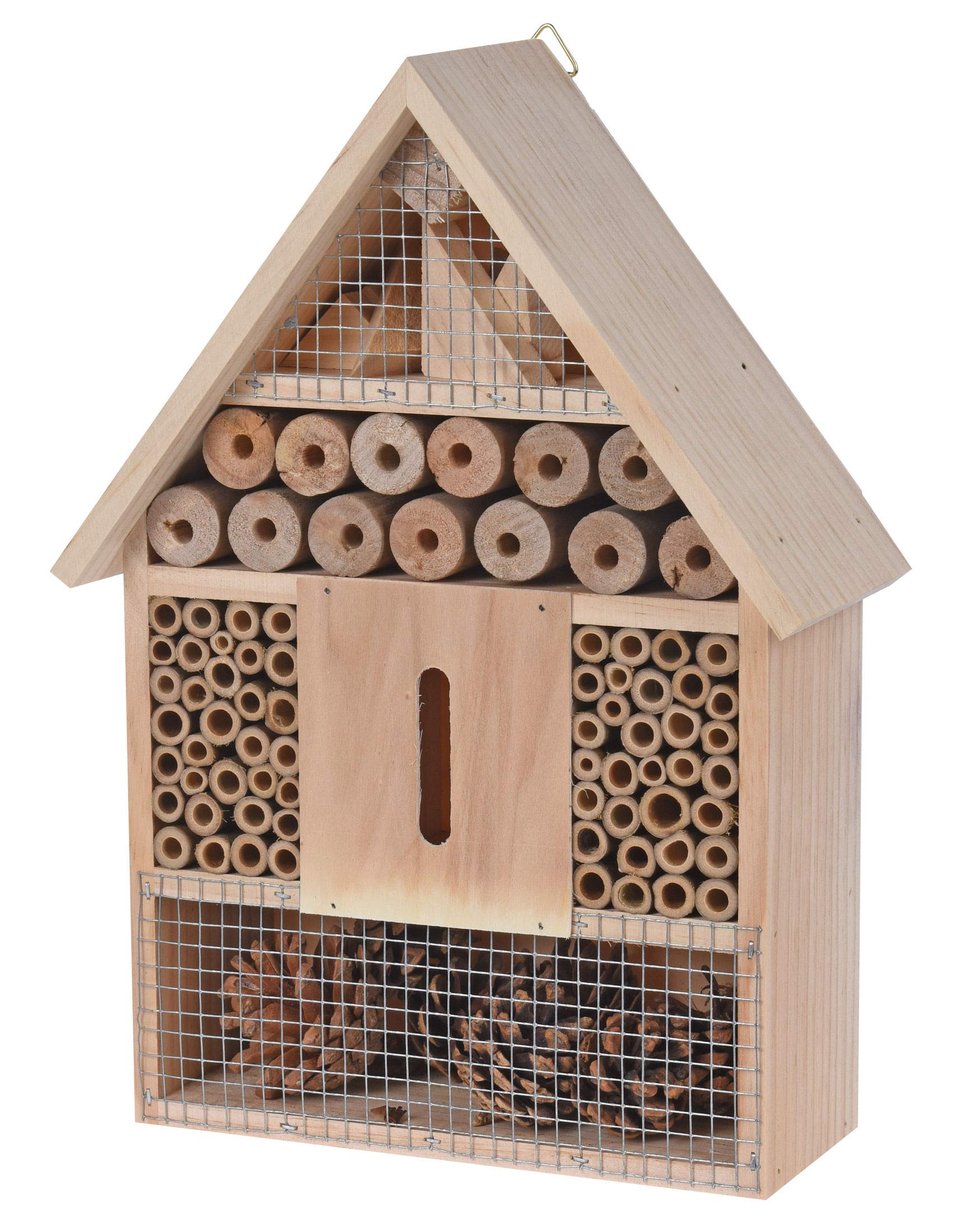Spetebo Natural Insect Hotel for Hanging - 30 cm x 22 cm x 9 cm - Insect House for Hanging