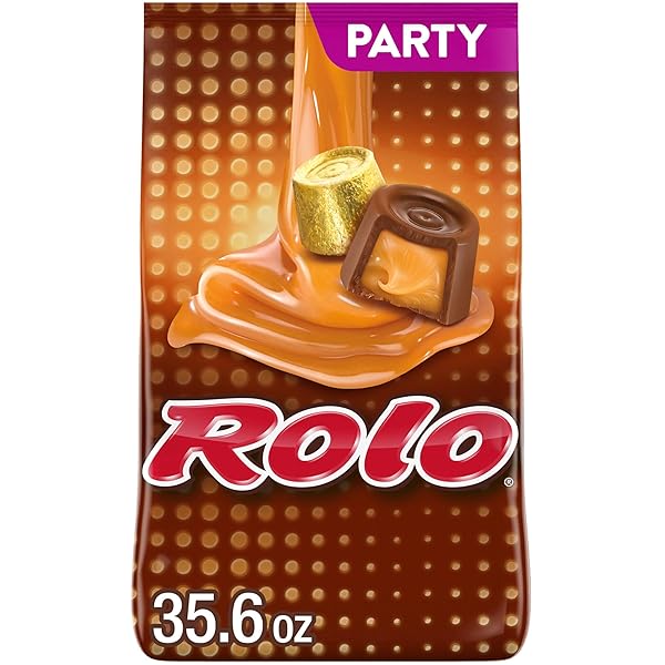ROLO RICH CHOCOLATE CARAMELS CANDY PARTY PACK, 35.6 OZ