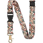 InnoBeta Neck Breakaway Lanyard for Women, Quick Release Safety Lanyards for ID Badges, Detachable Clip Keychain Lanyard