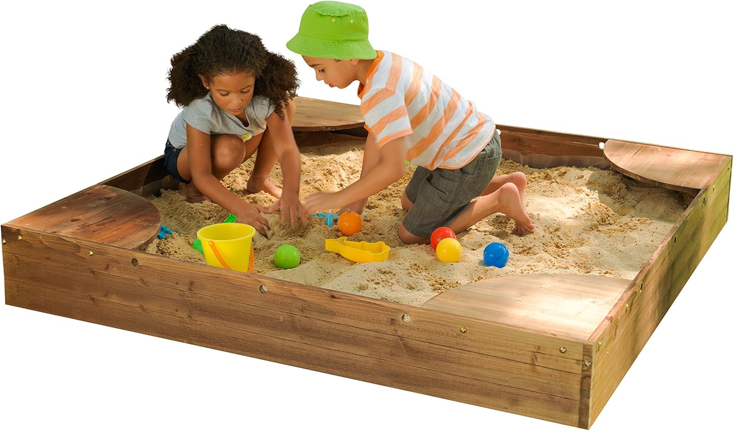 Kidkraft Backyard Sandbox Espresso Sandboxes Amazon Canada