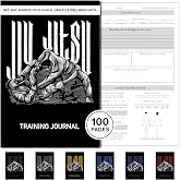 Bighorn Athletics All-In-One Jiu Jitsu Journal, White | A 100-page Jiu Jitsu journal and training log for tracking technique, goals &amp; health/wellness progress.