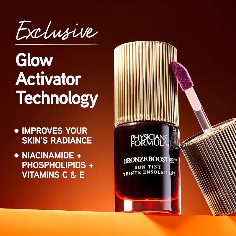 , Bronze Booster Cheek and Lip Stain, Infuso con Niacinamide, Fosfolipidi e Vitamine C ed E, Lunga Durata, Incarnato Naturale e Luminoso, Bronze Tint