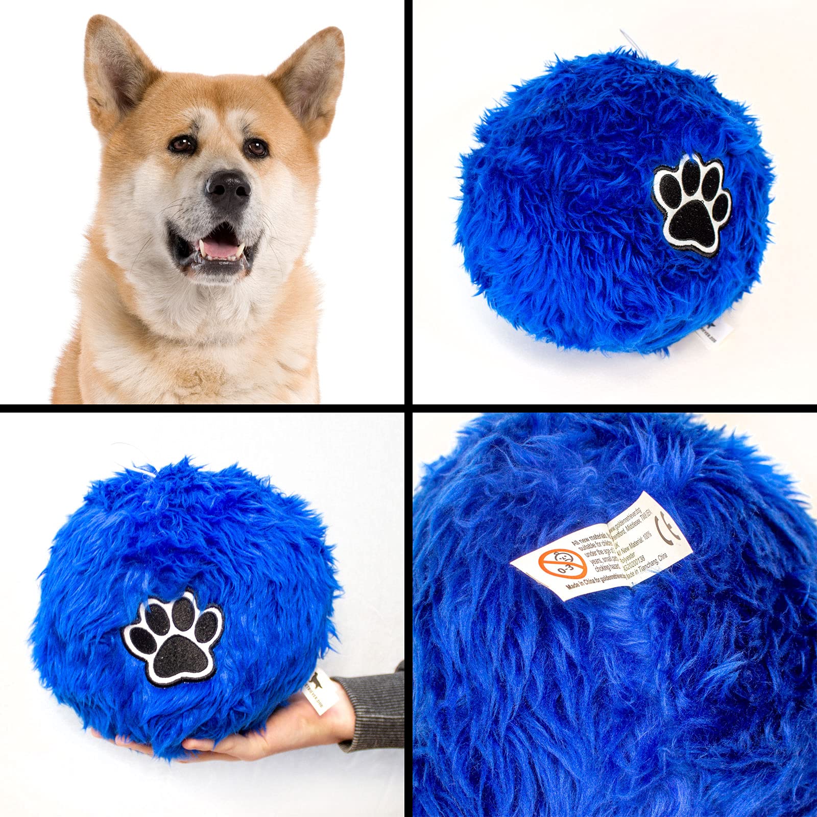 Soft Fluffy Dog Ball For AKITA - Large Size Ball