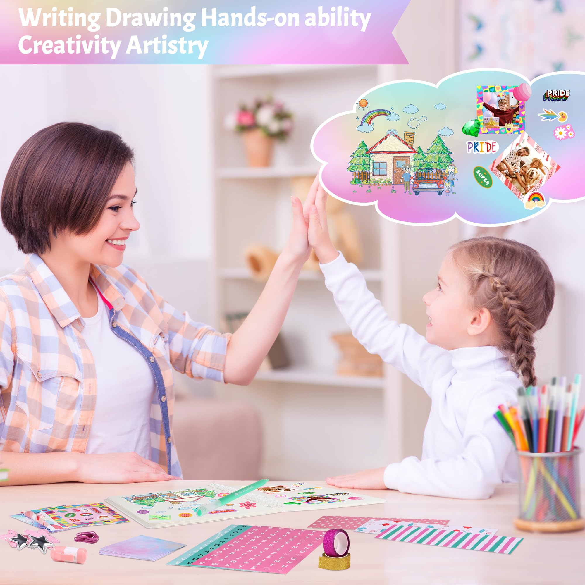 DIY Journal Kit for Girls,Toys for Ages 8-14 and Birthday Gifts for Girls