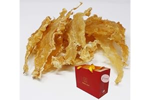 DABC OAK LAND Rich in Collagen Skin Beauty Cuisine Tonic Dried New Zealand Cod Fish Maw Hua Jiao 野生新西兰鱼胶花胶鳕鱼胶 (Medium 16oz/bag)