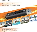 Amazon Basics 128 GB USB 3.1 Flash Drive Read 130 MB/s Black view 3
