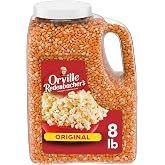 Orville Redenbacher's Gourmet Popcorn Kernels, Original Yellow, 8 lb. | 4g fiber per serving; yellow kernels; use your hot air popper, stovetop popcorn maker, or popcorn machine; bulk pantry staple