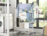 HOMIDEC 4-Tier Foldable Clothes Drying Rack Stainless Steel Large 172cm view 2