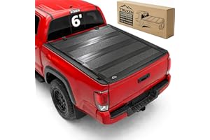 TRUXEN Tonneau Cover Truck Bed Hard Folding Low Profile Quad Fold Compatible with Toyota Tacoma 2016-2023 6' Bed Accessories,