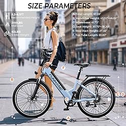 Funhang Electric Bike for Adults, 1000W Peak