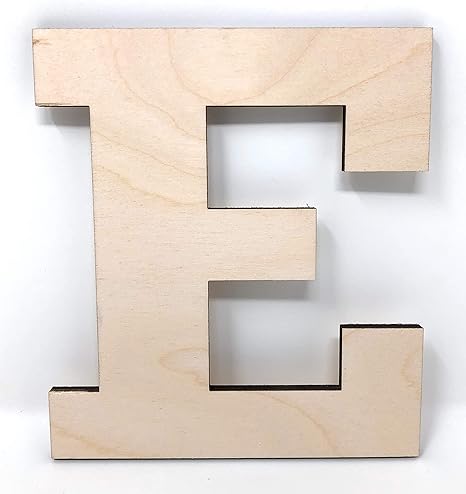 Amazon Com Gocutouts 12 Wooden E Unfinished Wooden Letters Paint