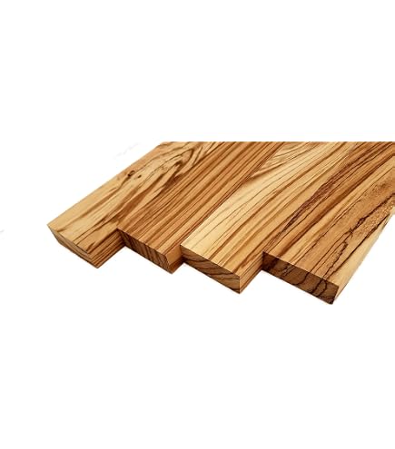 10 Pieces Kiln Dried Sanded Zebrawood Lumber Blanks - 12 X 3 X 1/4 - Green Valley Wood Products