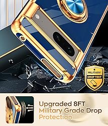 LeYi for Google Pixel 7 Case: 360° Rotatable Ring