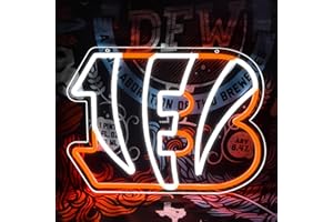 BRINEON Football Neon Signs for Wall Decor Football Neon Light for Football Fans Neon Sign for Man Cave Decor Football Team Neon for Club Garage Gamer Room Bar Birthday Gifts Size 16.1 * 11.8In(ZYLD131)