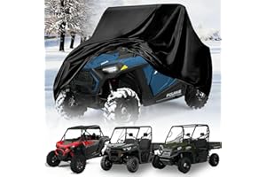 QYMOTO UTV Cover Side by Side Cover 2 Seater Compatible with Polaris RZR Ranger Can Am Defender X3 CFMOTO Zforce Uforce Yamah