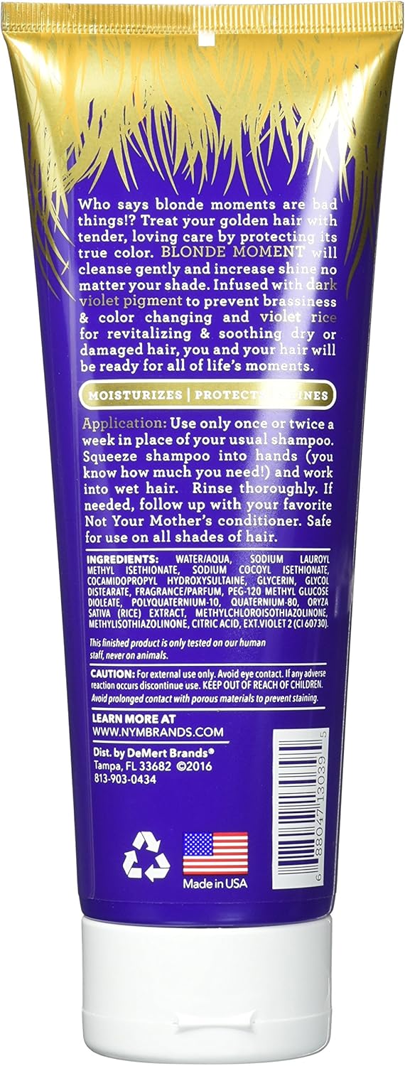 Not Your Mothers Shampoo Blonde Moment 8 Ounce Treatment Tube (237ml), 237 ml (Pack of 1) - Image 3
