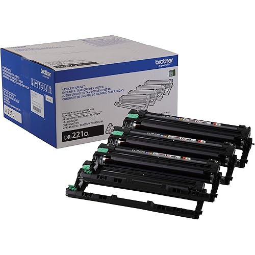 Brother Genuine Drum Unit, DR221CL, Seamless Integration, Yields Upto 15,000 Pages, Color