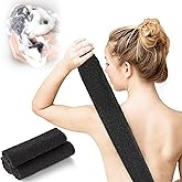 Daily Spa Renewal Exfoliating Washcloth, Super Stretchy Exfoliating Body Cloth, Exfoliating Cloth, 3 PCS, Black