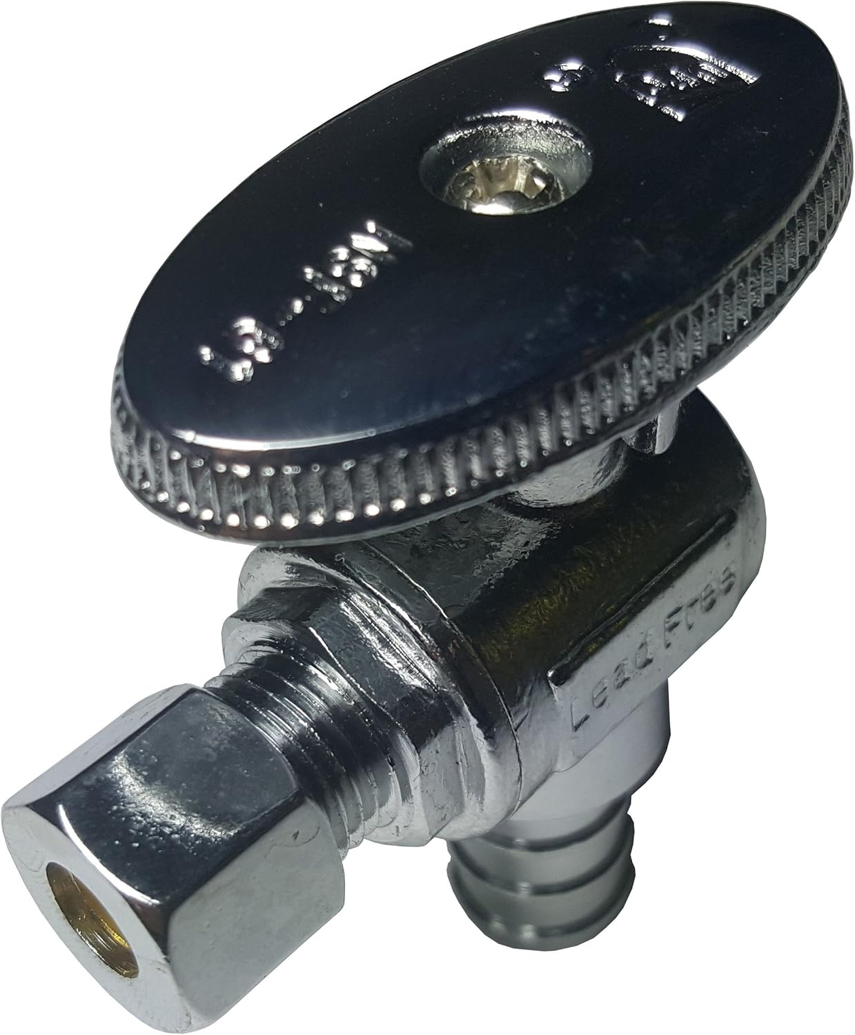 1 PIECE XFITTING 1/2" PEX X 1/4" OD COMPRESSION 1/4 TURN ANGLE STOP