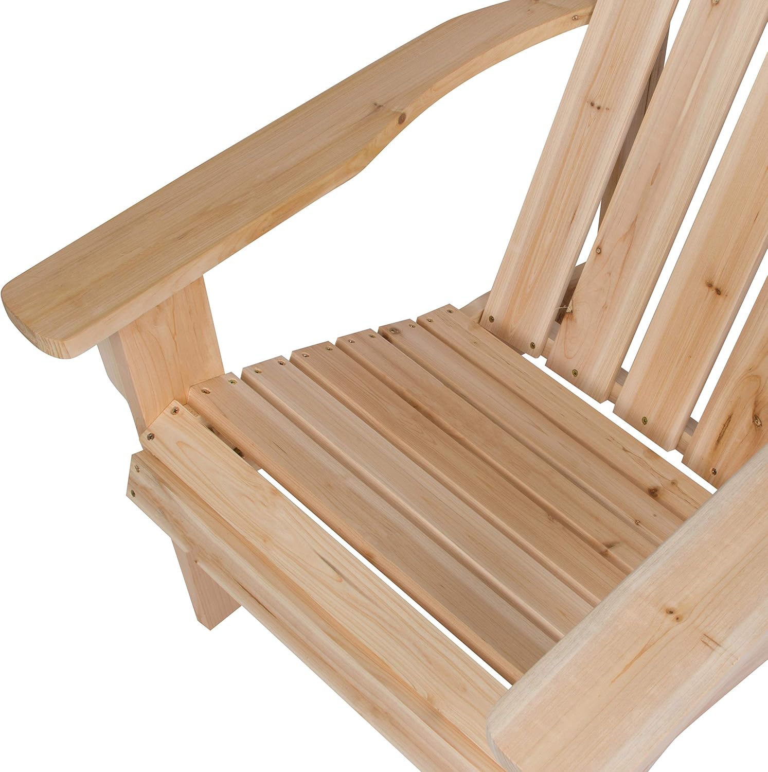 Shine Company Inc. 4618N Marina Adirondack Chair, Natural : Garden & Outdoor