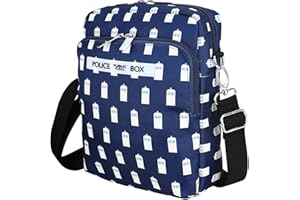 Doctor Who Tardis Cross Body Messenger Bag for Men and Women - Official Merchandise