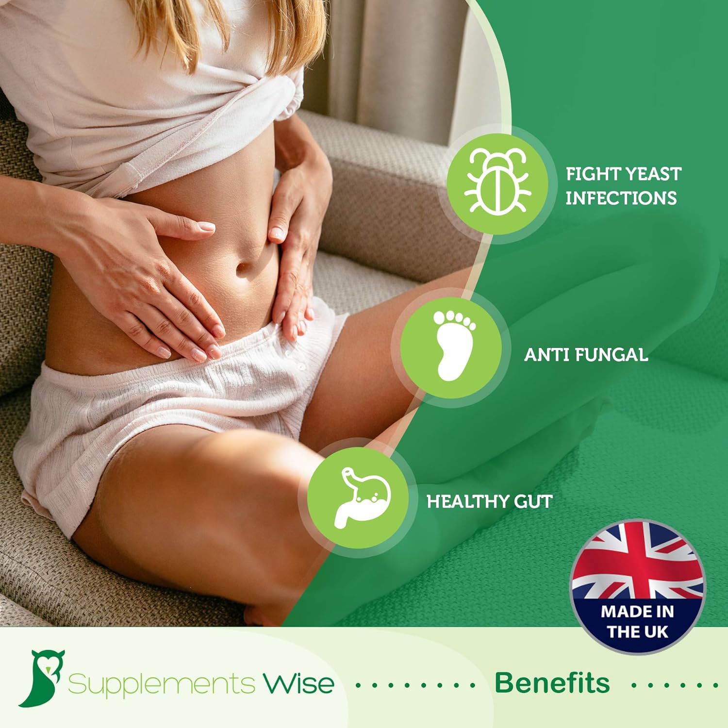Candida Support, BV Treatment for Ladies Candida Cleanse for Thrush and Yeast Infections Caprylic Acid, Garlic - Image 5