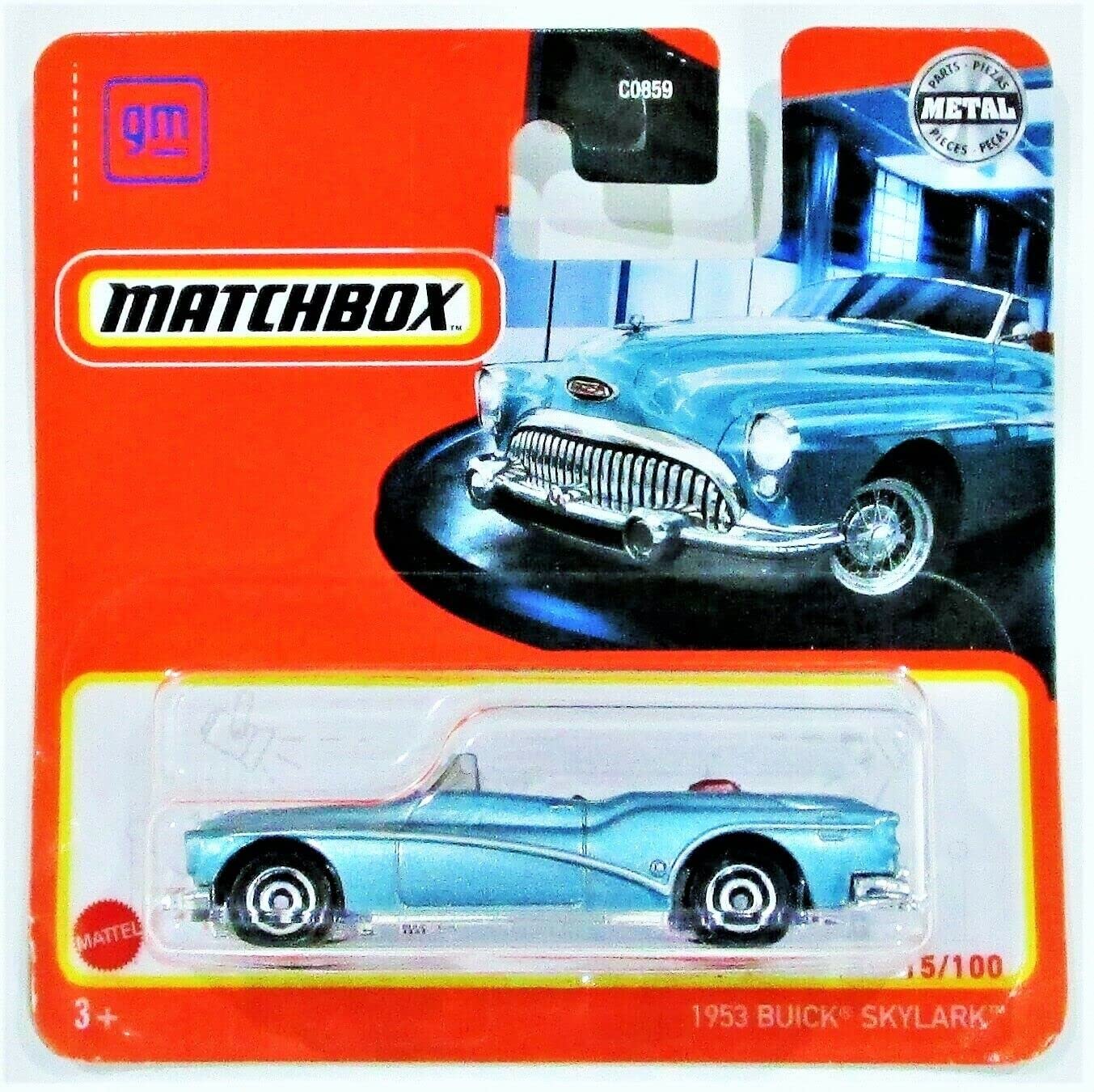 Matchbox 2021 15/100 1953 Buick Skylark Blue (Short Card)