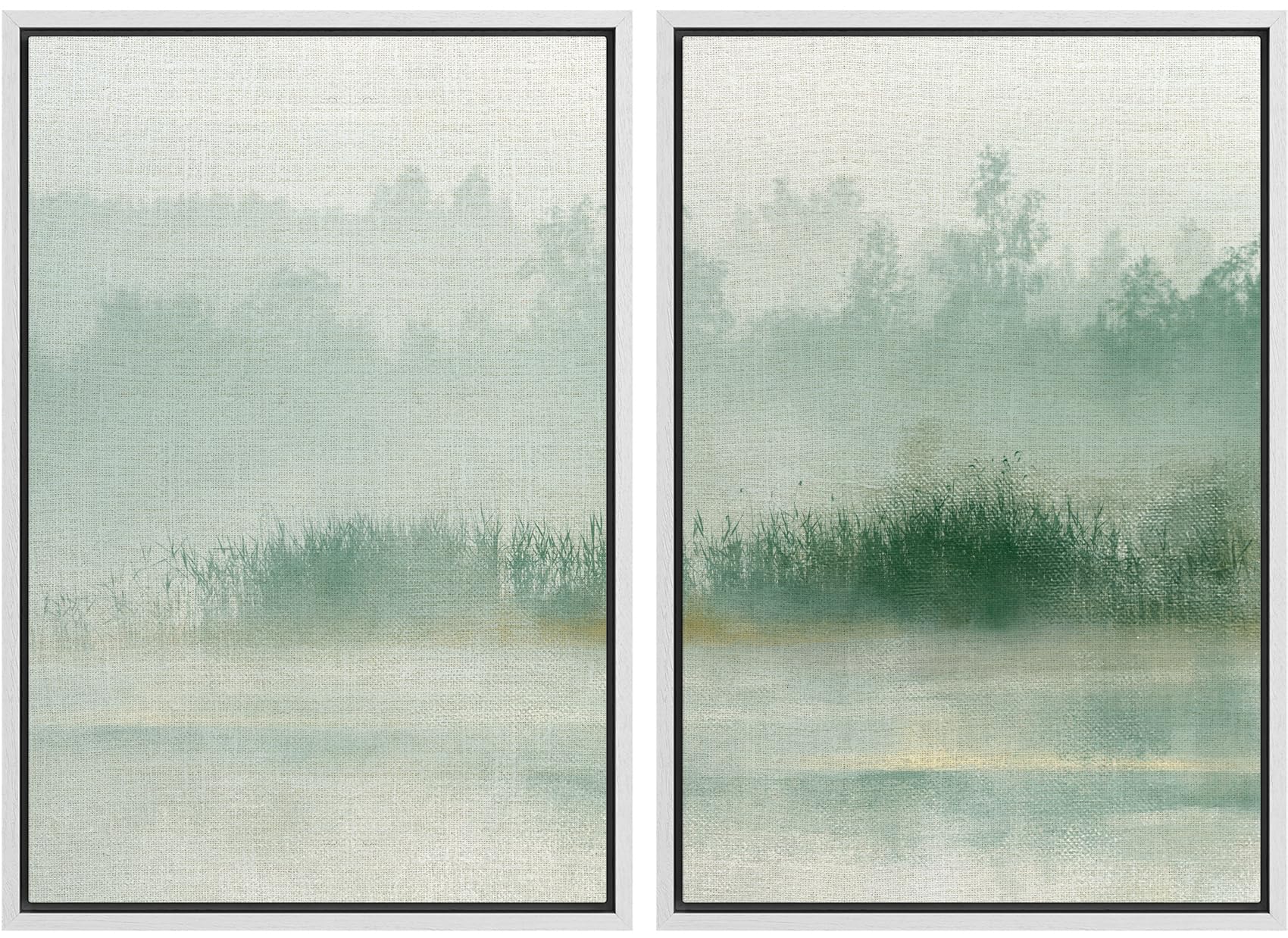 MUDECOR Framed Canvas Print Wall Art Set Monochrome