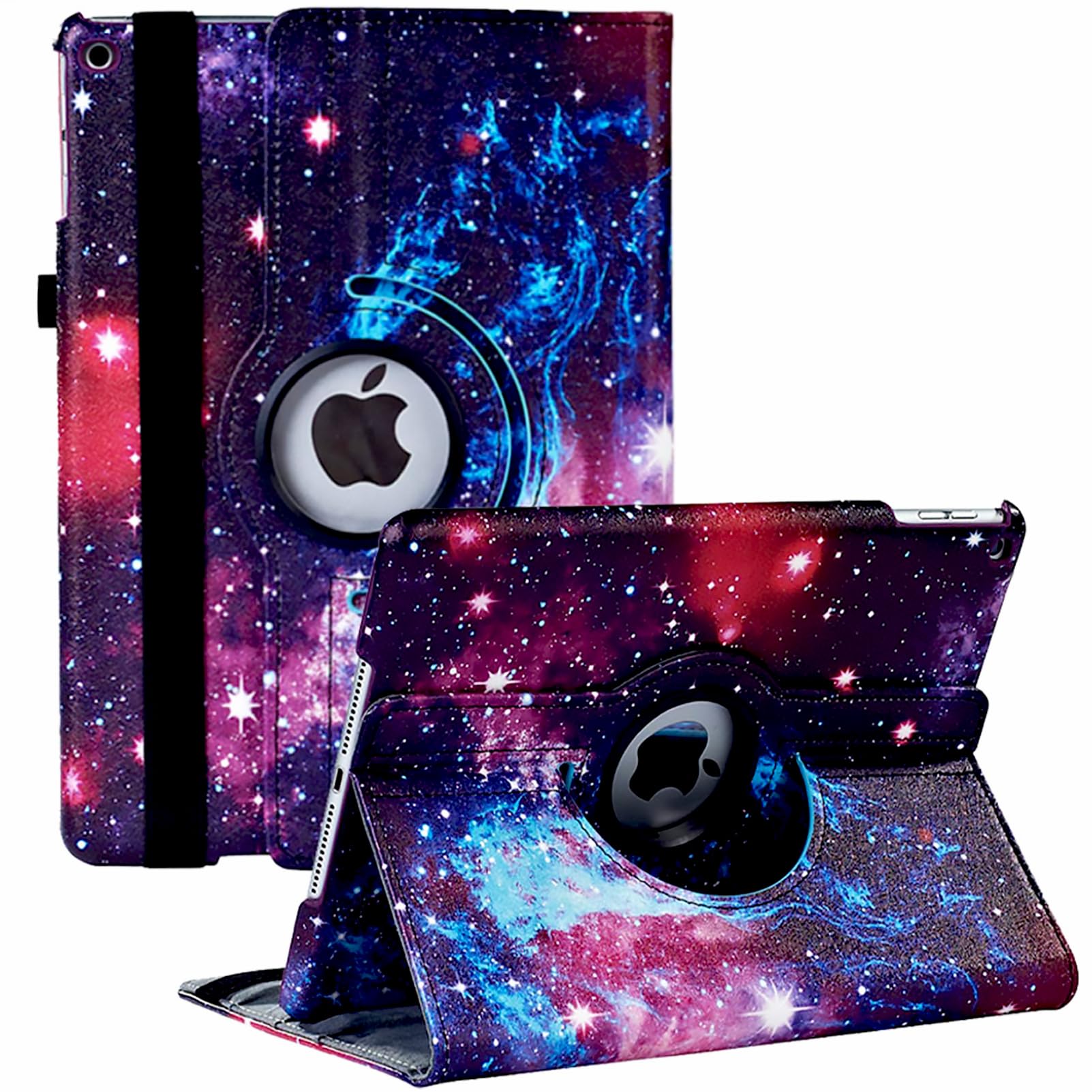 Photo 1 of Rotating Case for iPad 9th Generation (2021) iPad 8th Generation (2020) iPad 7th Gen (2019) - 360 Degree Rotating Protective iPad Covers 10.2 Inch with Auto Sleep/Wake Function(Color Galaxy)