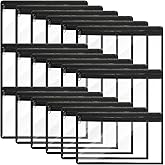 Ireer 18 Pack Clear Zipper Pouches PVC Waterproof Pouch Bags Transparent Zipper Pouch Clear Storage Bags Multipurpose for Org