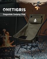 OneTigris Dragonhide Oversized Camping Chair with Pillow 275 lb Capacity view 2