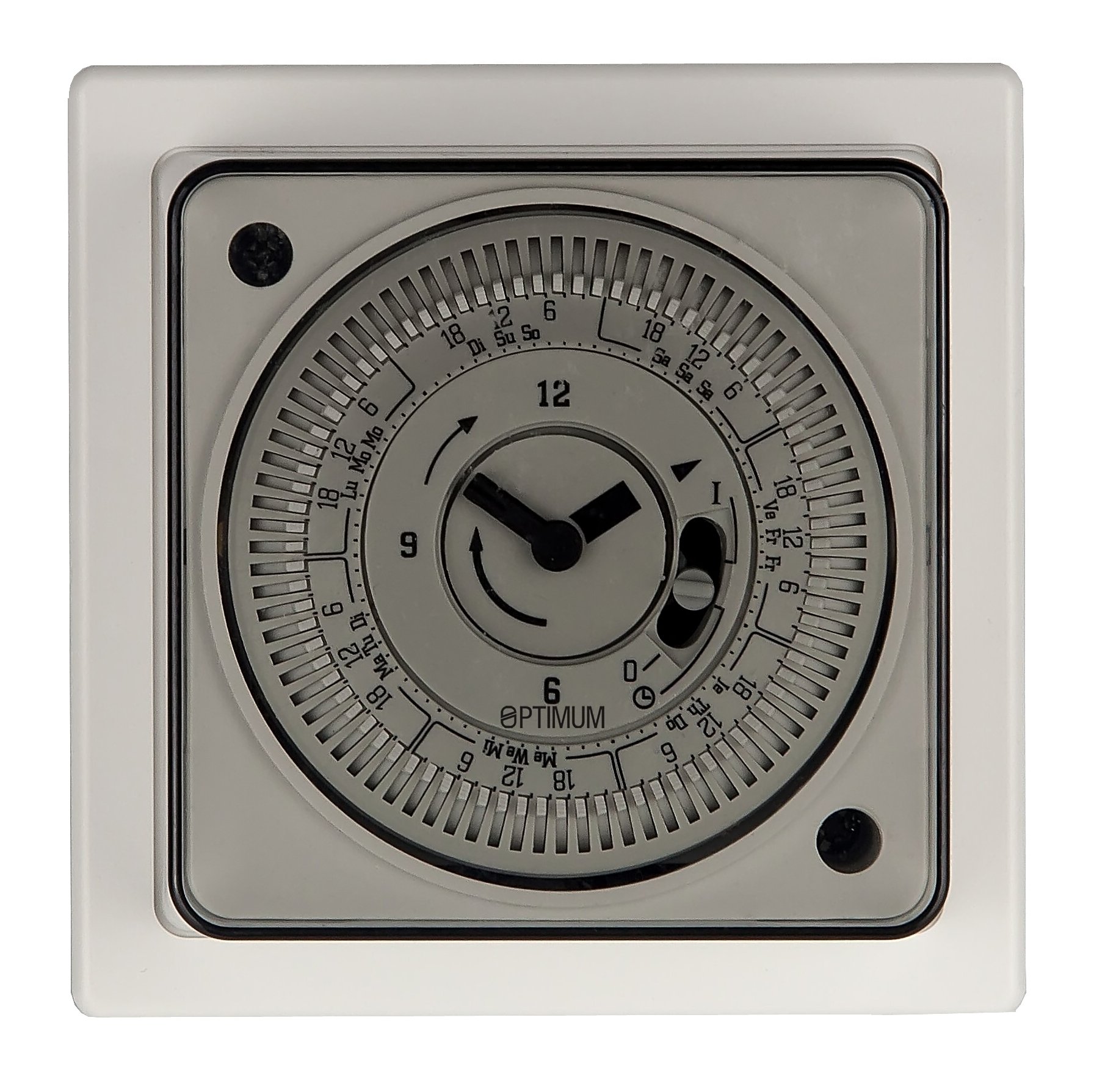 Optimum 7 Day Socket Box Time Switch, White, One Size