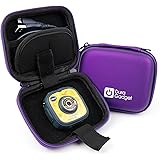Premium Quality Purple Hard EVA Shell Case with Carabiner Clip & Twin Zips - Compatible with the vTech Kidizoom Action Cam - by DURAGADGET