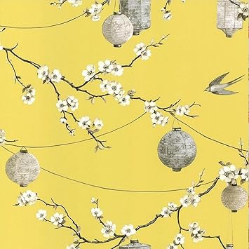 Téléchargement gratuit Images Arthouse Papier Peint Jardin Chinois Jaune 695401 Jaune Full dernière par