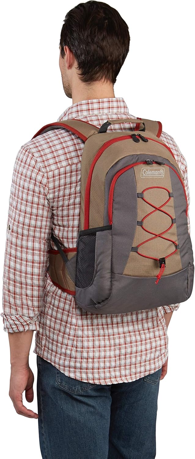 Coleman Soft Cooler Backpack | 28 Can Cooler, Khaki: Sports & Outdoors