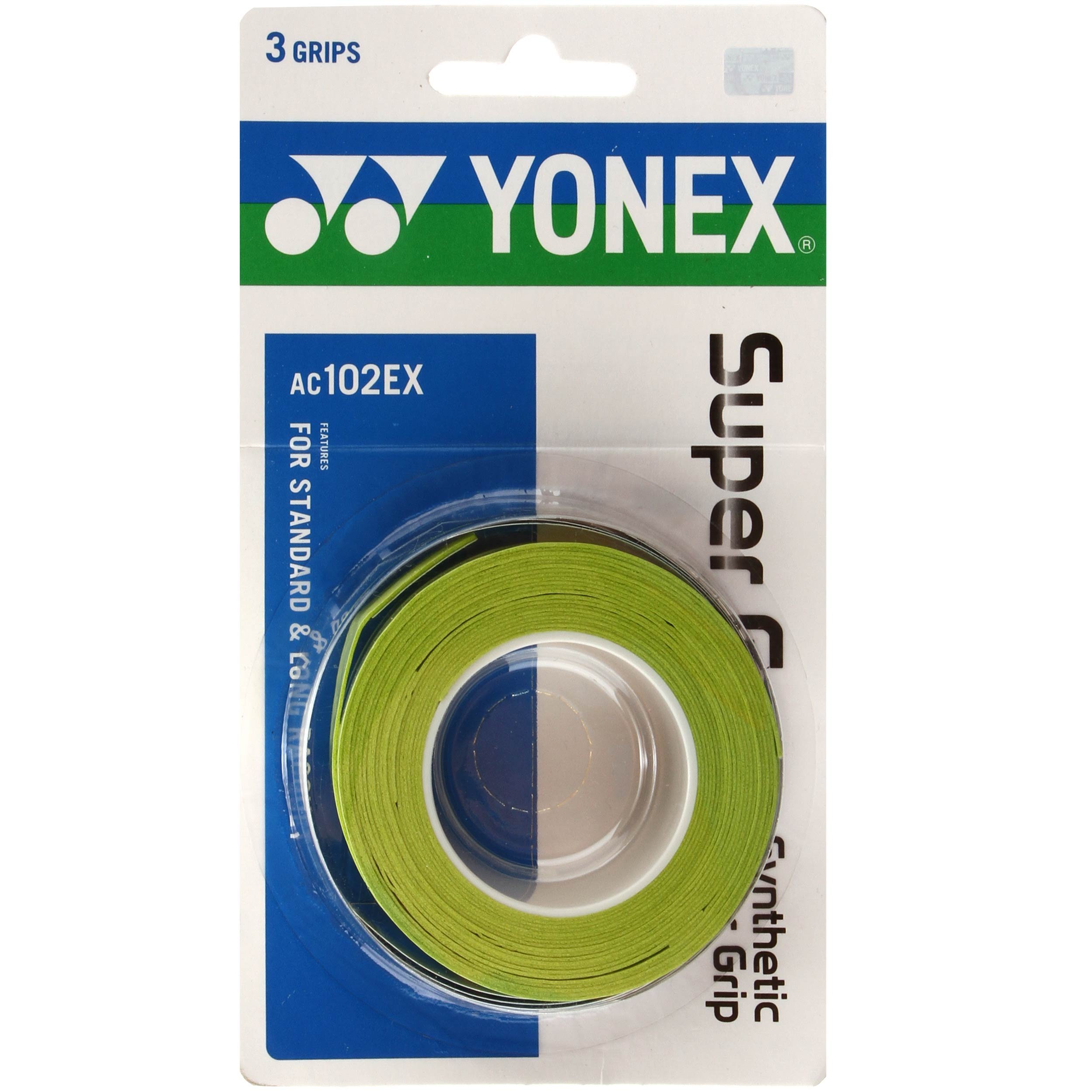 Yonex Super Grap Overgrip 3,Green, One Size