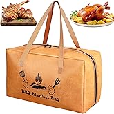 BBQ Blanket for Resting Meat, Insulated Meat Resting Bag for Moisture Retention and Tender BBQ, Heavy-Duty Meat Blanket with Wide Mouth Design for Briskets, Pork Shoulders, Steaks