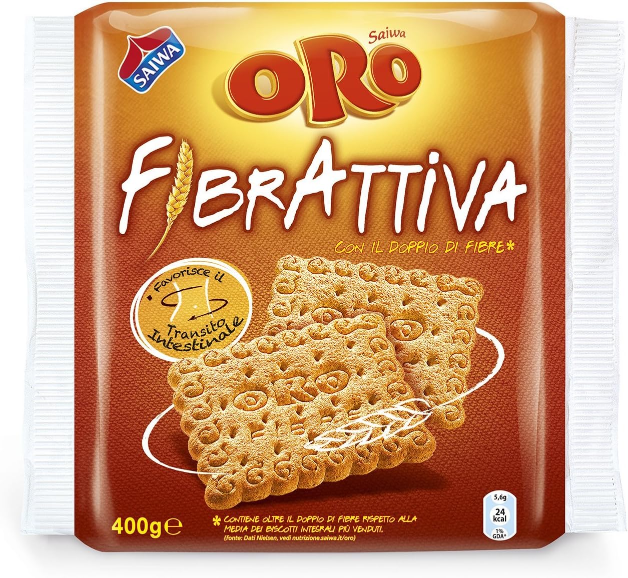 SAIWA fibrattiva GR400 gold biscuits and sweets