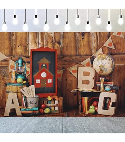 Leyiyi Fotohintergrund „Welcome To Kindergarten“ – 180x122 Cm, Polyester, Waschbar, Für Mottopartys & Fotoshootings