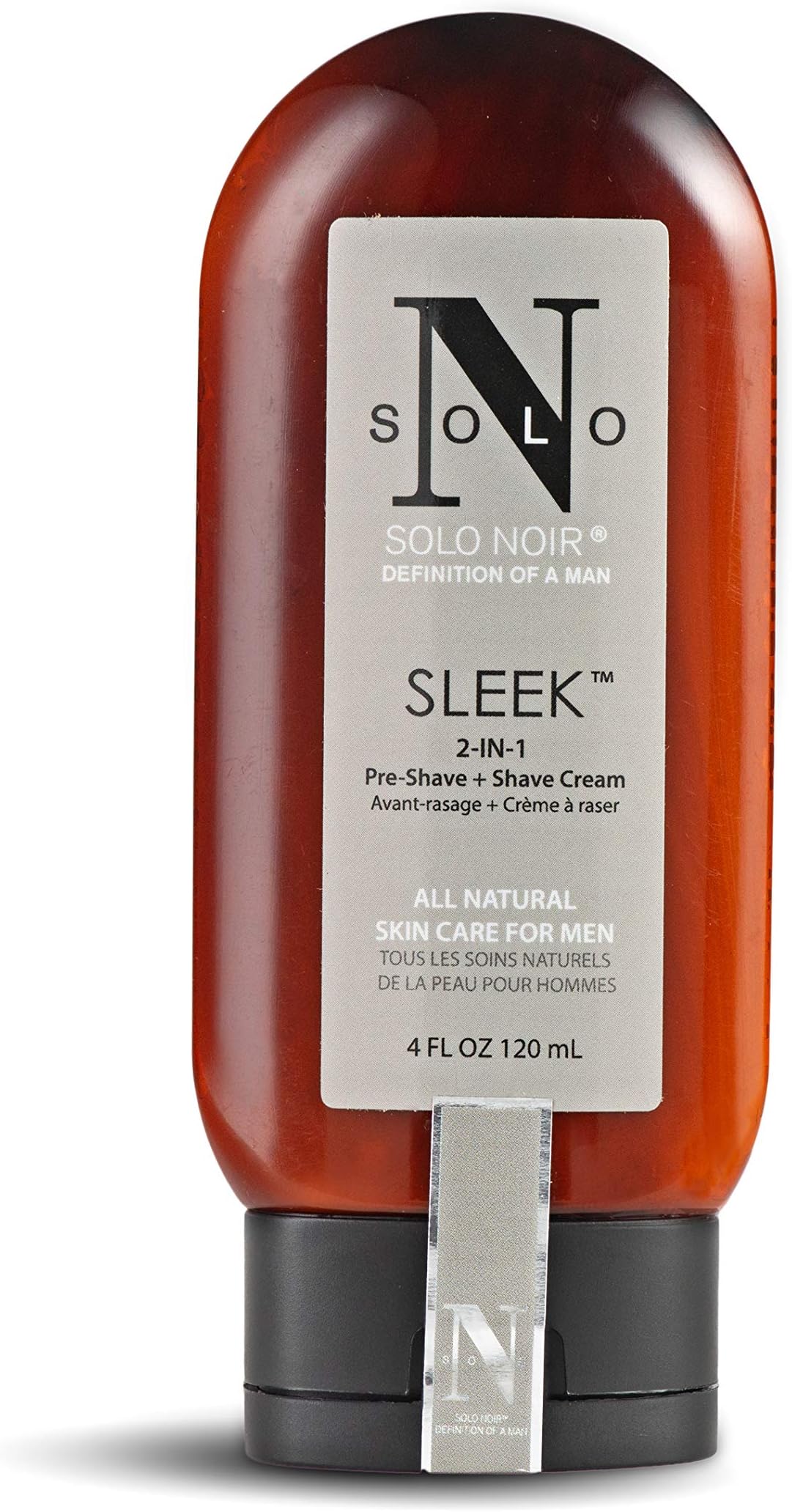 Solo Noir, Sleek Preshave Shave Cream, 4 Ounce